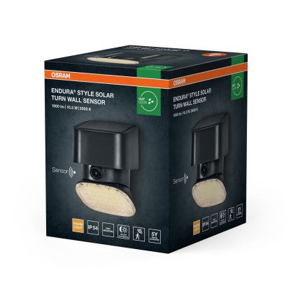 Osram - LED сонячний настінний світильник із датчиком ENDURA STYLE LED/10,3W/4,2V 2000 mAh IP54 антрацит