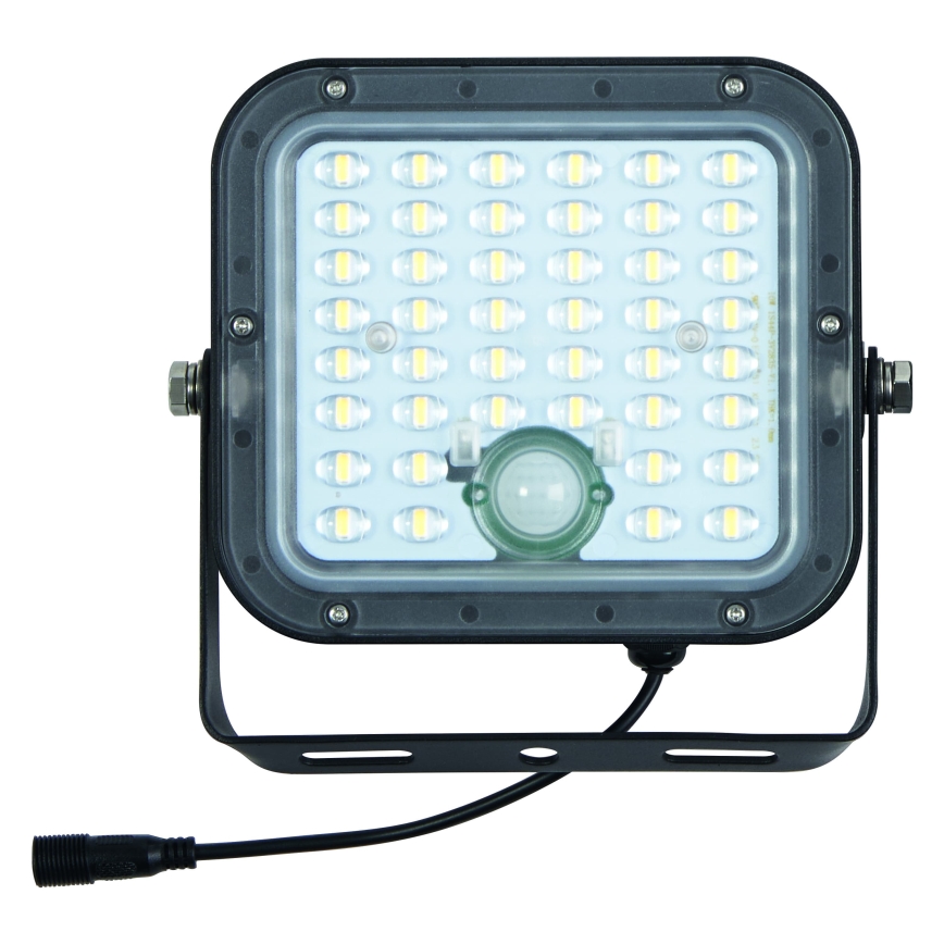 Osram - LED затемнюваний сонячний прожектор із датчиком ENDURA LED/10W/4,2V 4000K IP65 чорний + пульт дистанційного керування