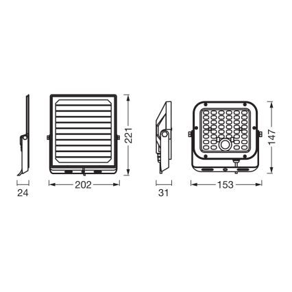 Osram - LED затемнюваний сонячний прожектор із датчиком ENDURA LED/10W/4,2V 4000K IP65 чорний + пульт дистанційного керування