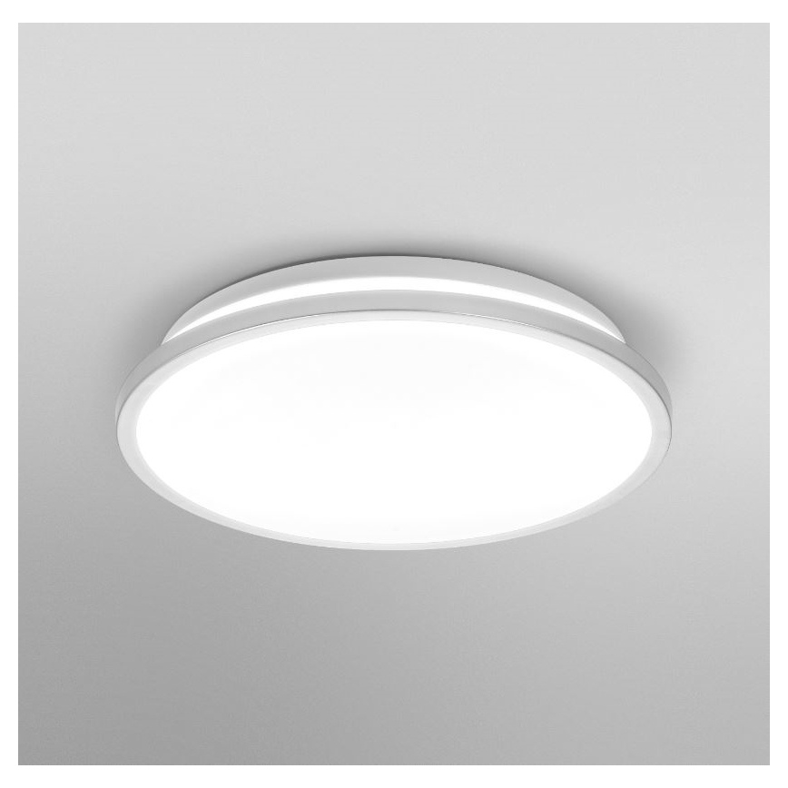 Osram - LED стельовий світильник для ванної кімнати DISC LED/18W/230V 3000/4000K діам. 30 см IP44 сріблястий