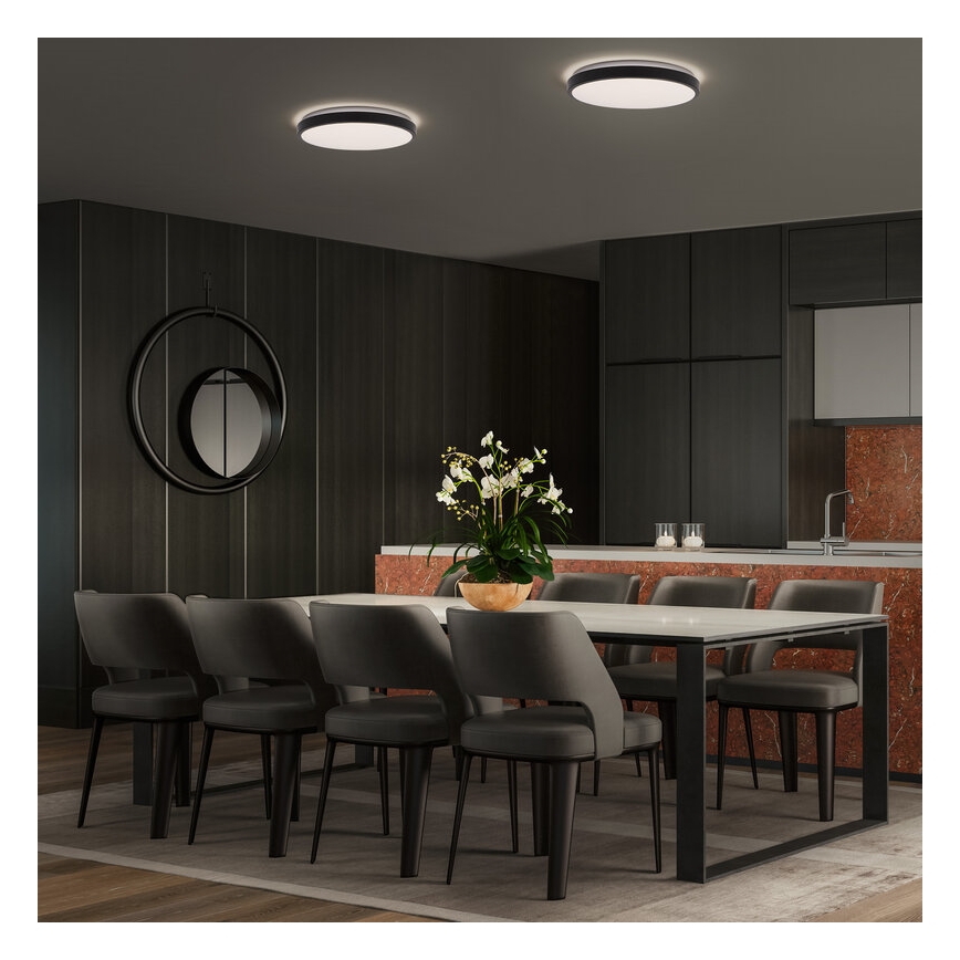 Osram - Світлодіодний стельовий світильник ORBIS LONDON LED/16W/230V діам. 28 см чорний