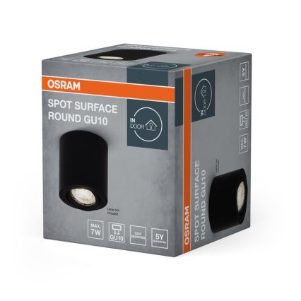 Osram - Точечный светильник SPOT 1xGU10/7W/230V черный