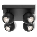 Osram - Точечный светильник SPOT SPHERAL 4xGU10/6W/230V черный
