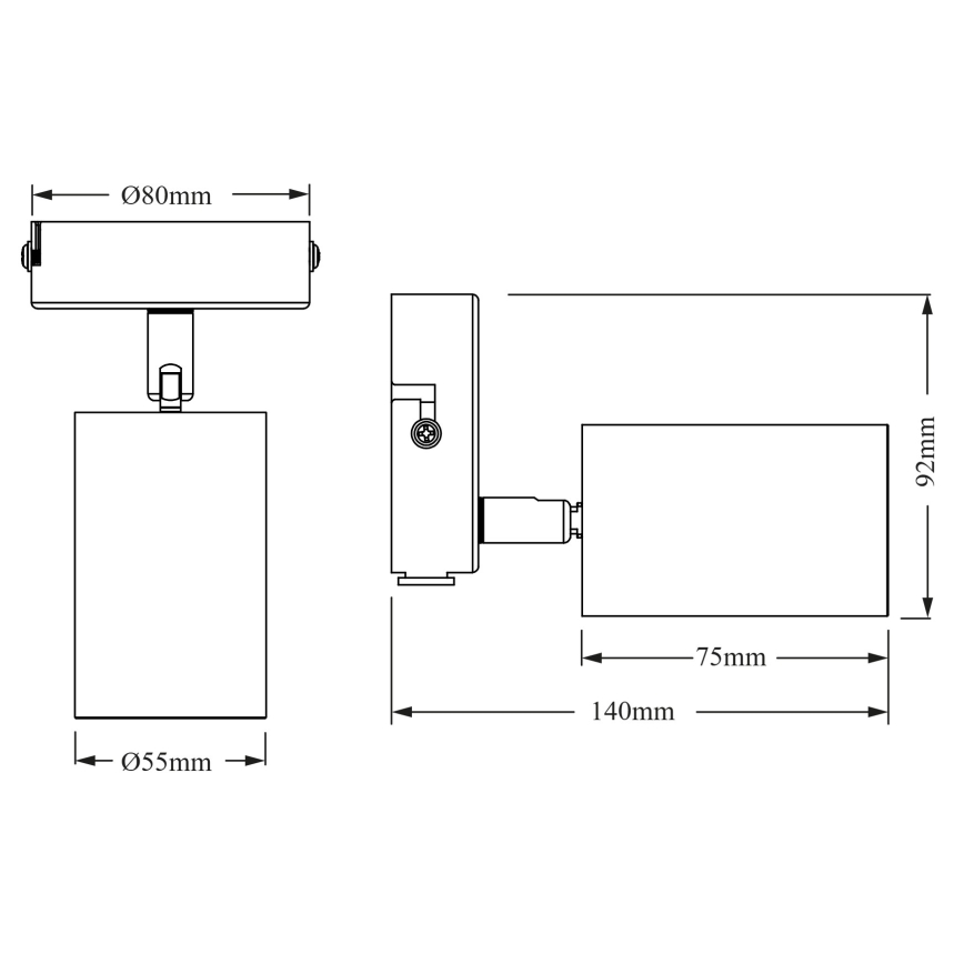 Osram - Точковий світильник ELEMENTAL 1xGU10/6W/230V