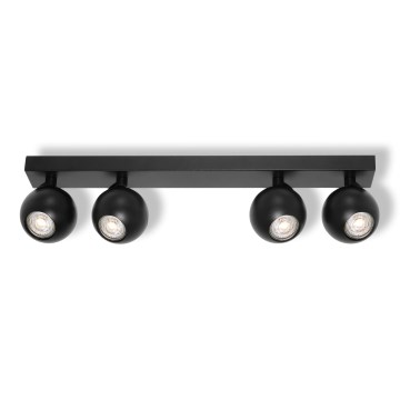 Osram - Точковий світильник SPOT SPHERAL 4xGU10/6W/230V чорний