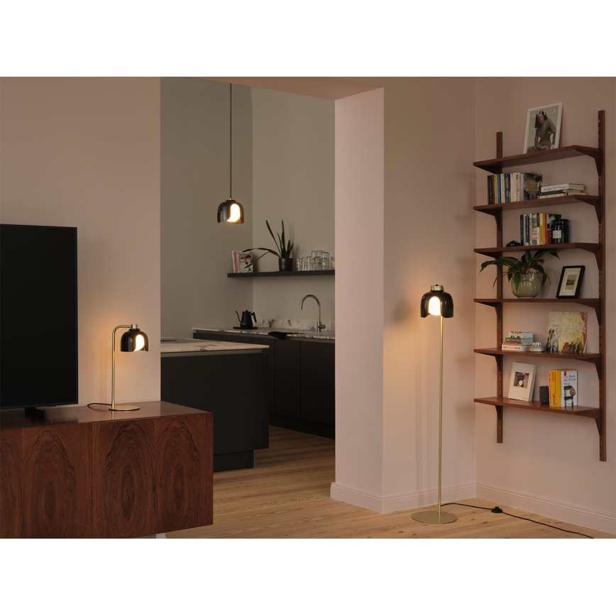 Osram - Торшер DECOR COROLLE 1xE27/15W/230V черный/золотой