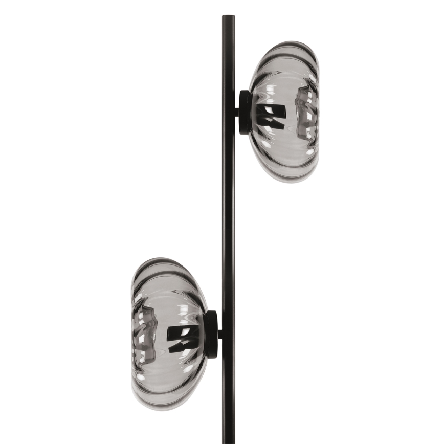 Osram - Торшер DECOR SMOKE 2xE14/12W/230V черный/дымчато-серый
