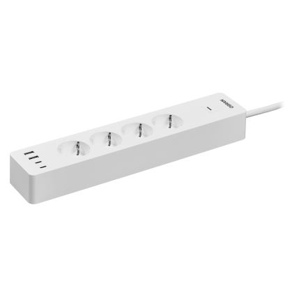 Osram - Удлинитель SMART+ 4 розетки тип F + 2xUSB-A + 2xUSB-C Wi-Fi