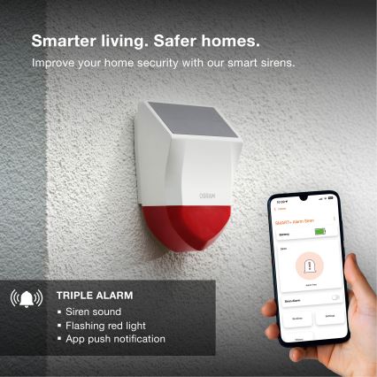 Osram - Уличная солнечная охранная сигнализация SMART+ 5V IP65 Wi-Fi