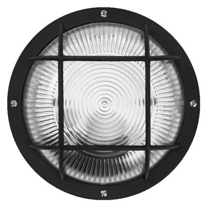 Osram - уличный настенный светильник BULKHEAD 1xE27/10W/230V, диаметр 19 см, IP54, чёрный