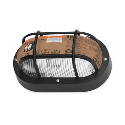 Osram - Уличный настенный светильник BULKHEAD 1xE27/10W/230V IP54 черный
