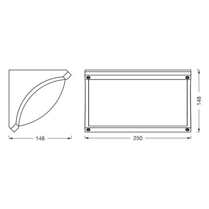 Osram - уличный настенный светильник ENDURA CLASSIC 1xE27/40W/230V IP54 антрацит