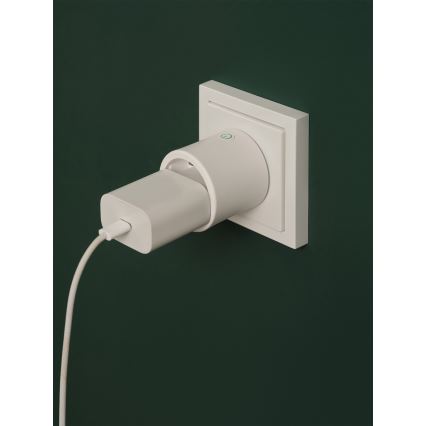 Osram - Умная розетка SMART+ MATTER SCHUKO 2300 Вт/230 В/10 А Wi-Fi белая