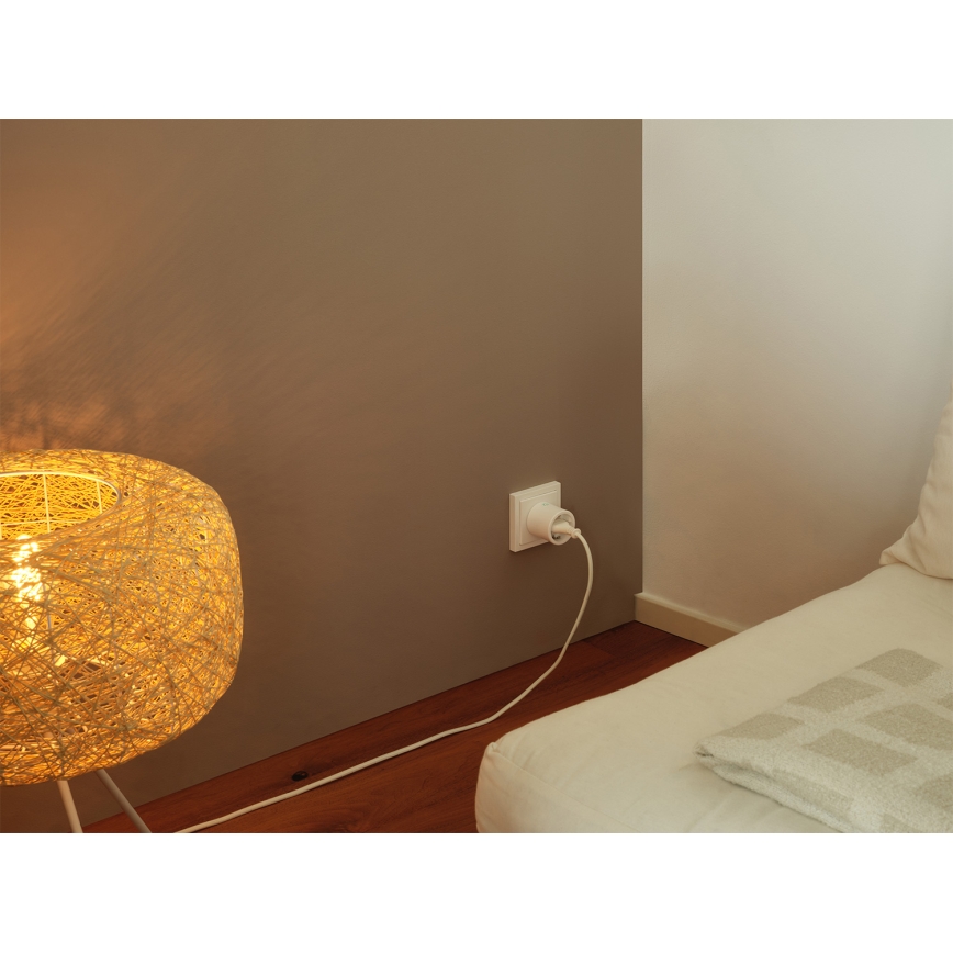 Osram - Умная розетка SMART+ MATTER SCHUKO 2300 Вт/230 В/10 А Wi-Fi белая
