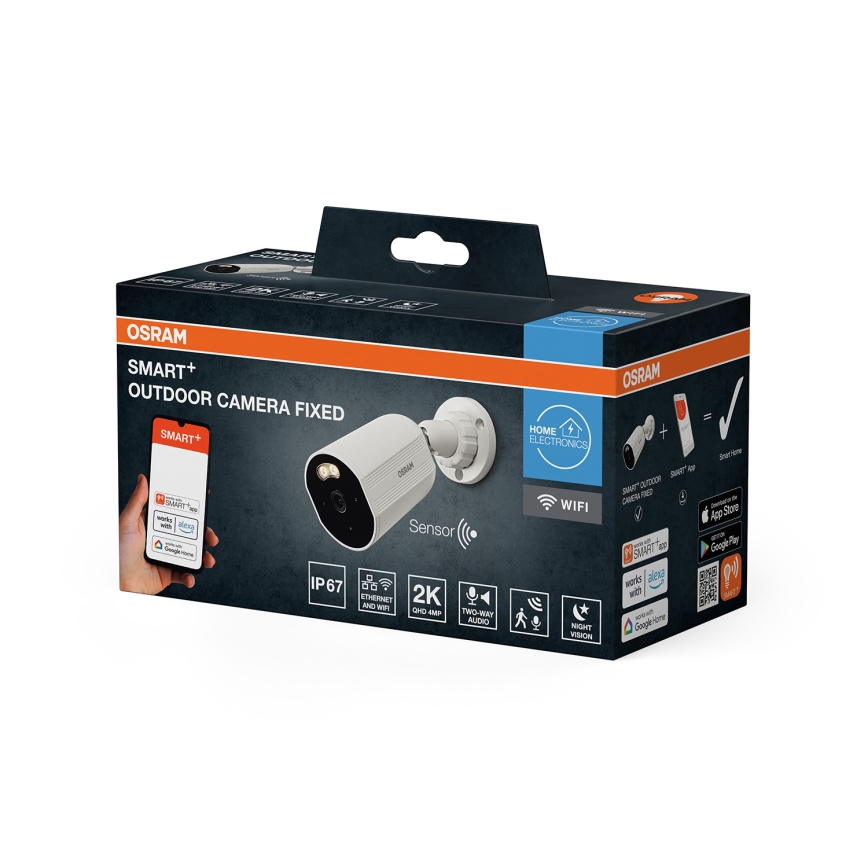 Osram - Умная уличная камера с 2K сенсором SMART+ 230V IP67 Wi-Fi