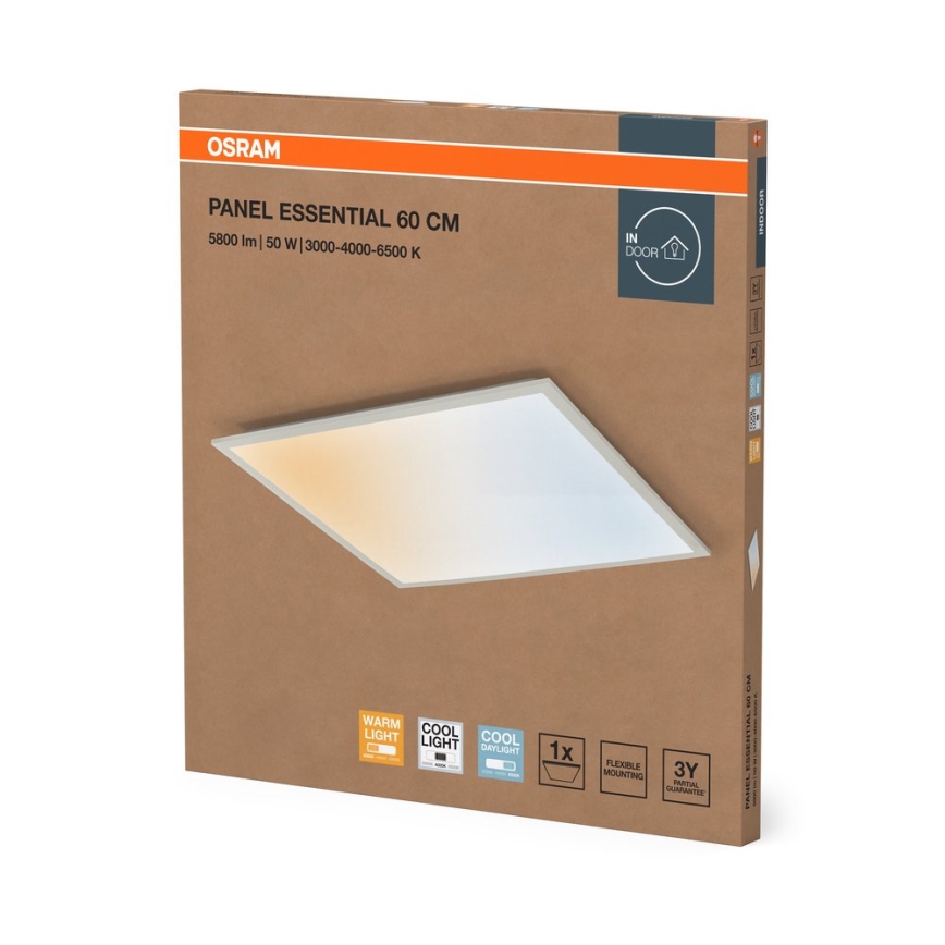 Osram - LED-панель для підвісної стелі PANEL ESSENTIAL LED/50W/230V 3000/4000/6500K 60x60 см біла
