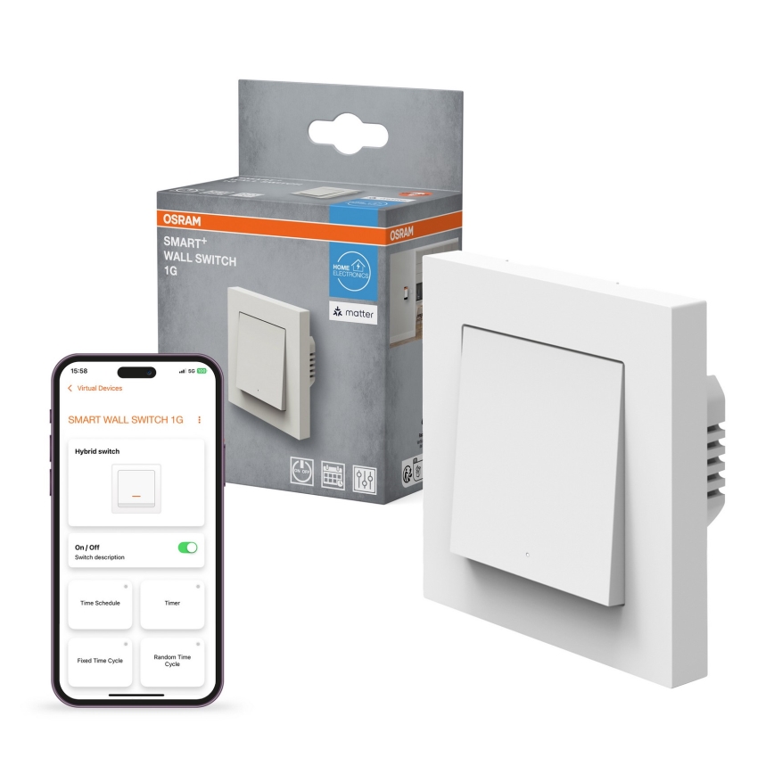 Osram - Вимикач однокнопковий SMART+ MATTER 230 В Wi-Fi