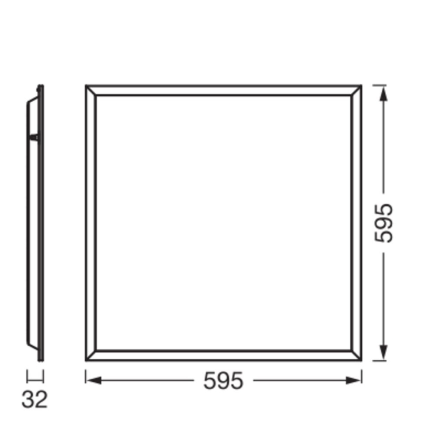 Osram - LED-панель для подвесного потолка PANEL ESSENTIAL LED/50 Вт/230 В 3000/4000/6500 К 60x60 см белая