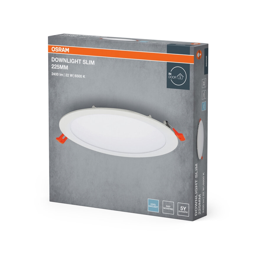 Osram - Встраиваемый потолочный светильник SLIM LED/22W/230V 6500K