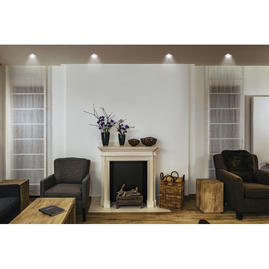 Osram - Встраиваемый потолочный светильник SPOT TWIST LED, 5 Вт, 230 В, 4000 К, Ø7 см, белый/серебристый