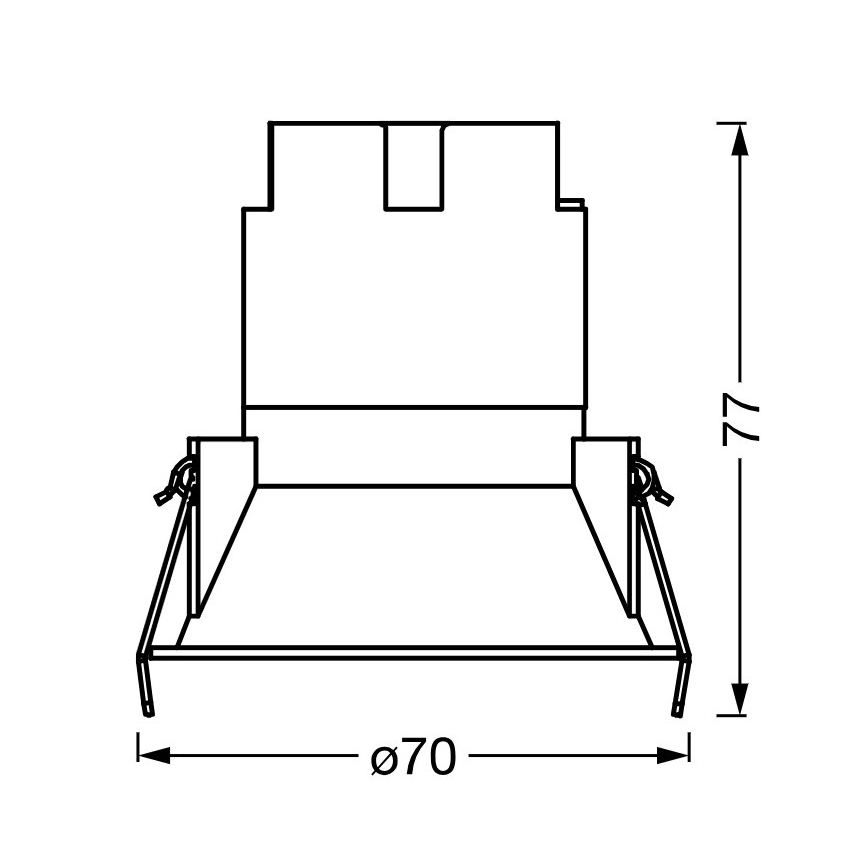Osram - встраиваемый потолочный светильник SPOT TWIST LED/5 Вт/230 В 3000 К Ø 7 см белый/серебристый