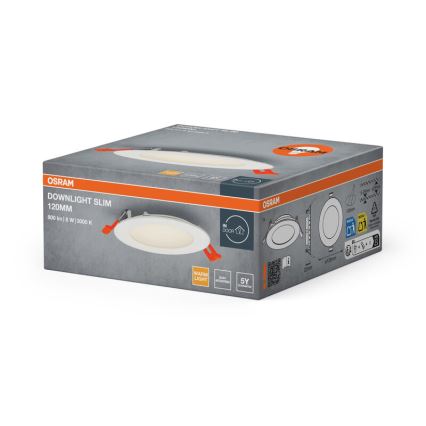Osram - встраиваемый потолочный светодиодный светильник SLIM LED/8W/230V 3000K