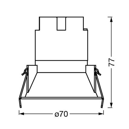 Osram - встраиваемый точечный светильник SPOT TWIST LED/5 Вт/230 В/4000 К диам. 7 см белый