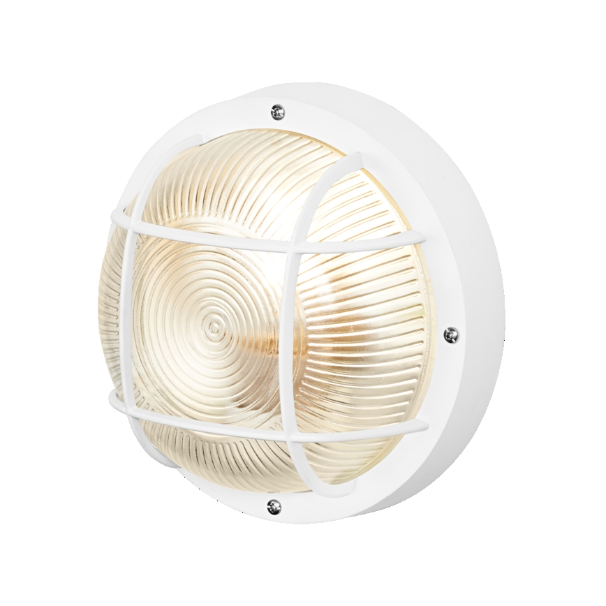 Osram - Вуличний настінний світильник BULKHEAD 1xE27/10W/230V Ø 19 см IP54 білий