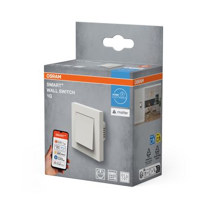 Osram - Выключатель 1-кнопочный SMART+ MATTER 230 В Wi-Fi