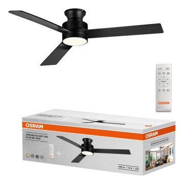 Osram - Затемнюваний LED стельовий вентилятор BLADE LED/18W/230V 3000/4000/6000K + пульт дистанційного керування