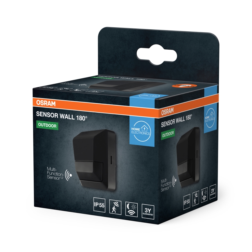 Osram - Зовнішній інфрачервоний датчик руху 230V IP55 антрацит