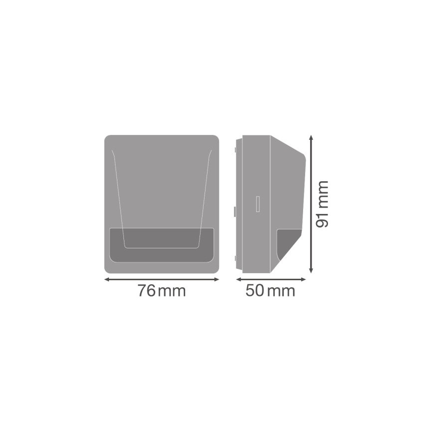 Osram - Зовнішній інфрачервоний датчик руху 230V IP55 антрацит