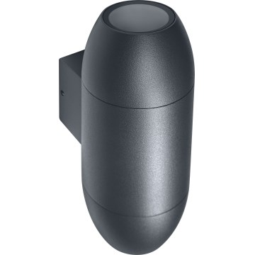 Osram - Зовнішній настінний світильник CANNON 2xGU10/35W/230V IP44 антрацит