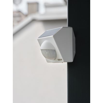 Osram - Зовнішній сонячний датчик руху SMART+ 3,7V білий IP65 Wi-Fi 800 mAh