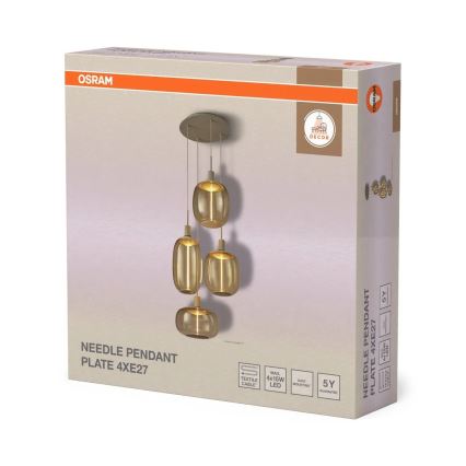 Osram - кабель питания для подвесной лампы NEEDLE PENDANT, 4xE27/25W/230V, бежевый