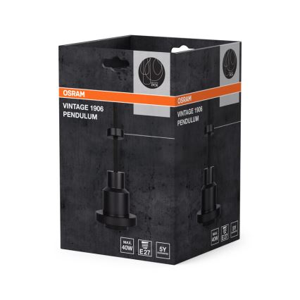 Osram - Кабель живлення PENDULUM 1xE27/40W/230V чорний