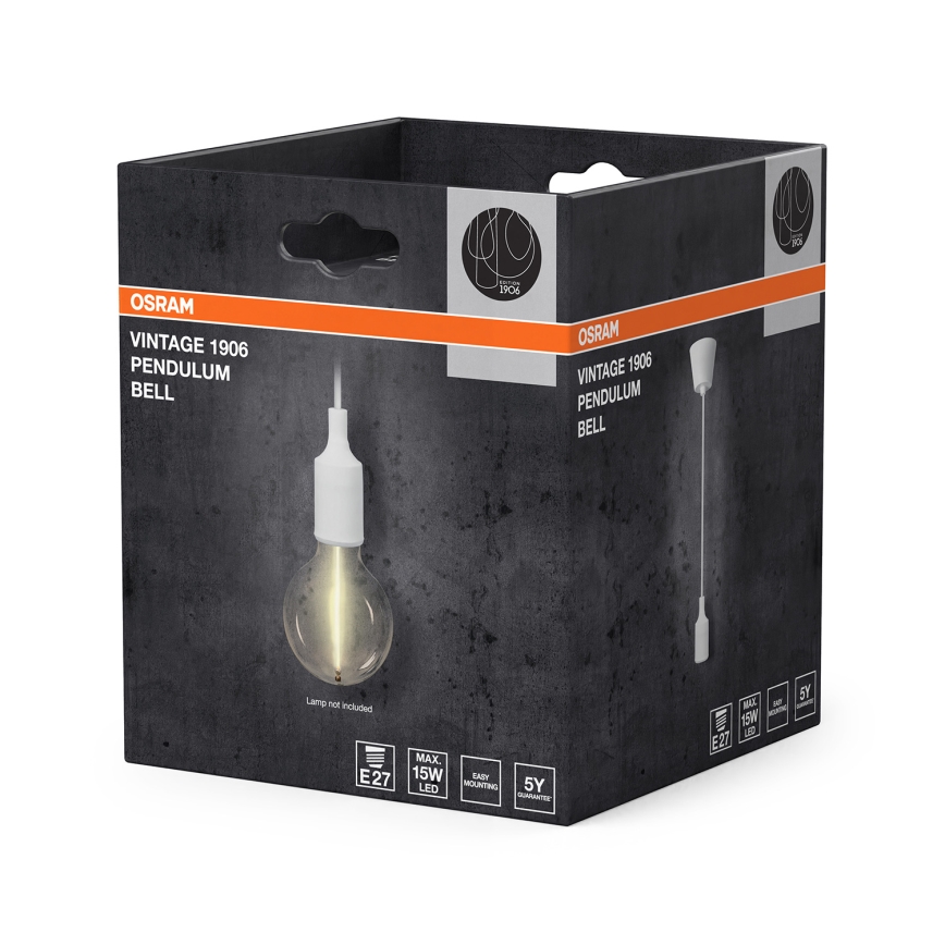 Osram - Кабель живлення PENDULUM BELL 1xE27/15W/230V білий