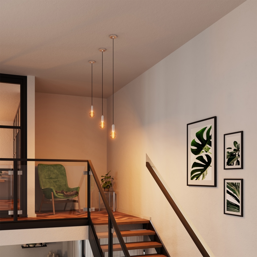 Osram - Кабель живлення PENDULUM ROUND 1xE27/15W/230V блискучий хром