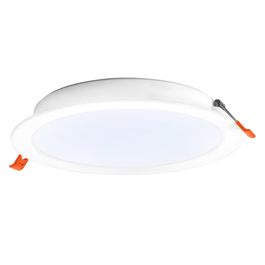 Osram - НАБІР 6 шт. вбудованих світильників ESSENTIAL LED, 18 Вт, 230 В, 6500 К (холодне біле світло), діаметр 22 см, білий