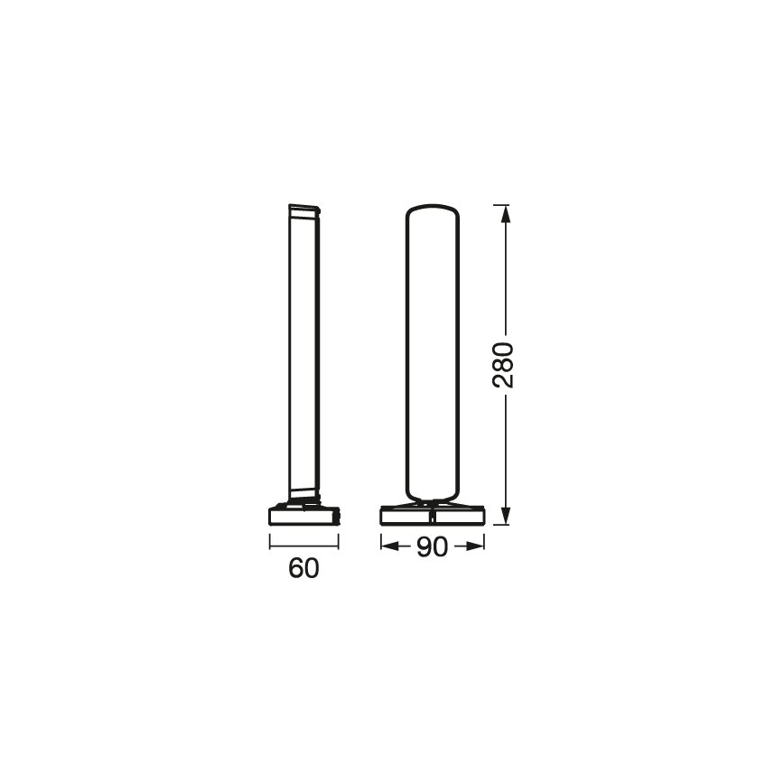 Osram - Комплект из 2 диммируемых настольных светодиодных ламп RGBW MOOD LIGHT LED/4W/230V 2700-6500K Wi-Fi + пульт дистанционного управления