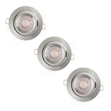 Osram - комплект из 3 диммируемых встраиваемых потолочных светодиодных светильников, 4,9 Вт, 230 В