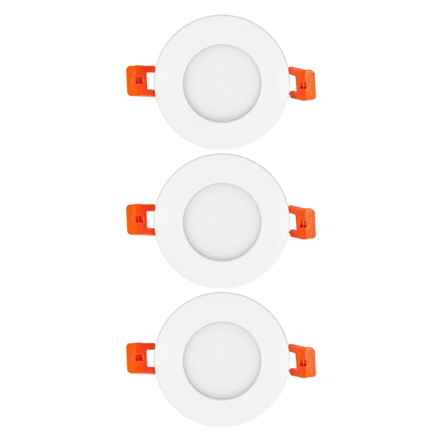 Osram - Комплект из 3 встраиваемых потолочных светильников SLIM LED/4,5W/230V