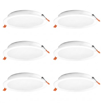 Osram - Комплект из 6 шт. встраиваемых потолочных светильников LED ESSENTIAL LED/18W/230V 4000K, диаметр 22 см, белый