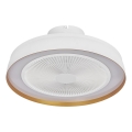 Osram — диммируемый потолочный светильник с вентилятором, LED 49 Вт, 230 В, 2700–6500 K, белый/золотой, с пультом дистанционного управления