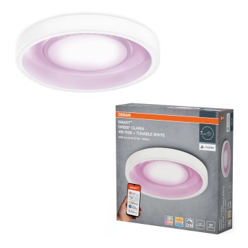 Osram — Светодиодный RGBW диммируемый потолочный светильник SMART+ CLARIA, 32 Вт, 230 В, Ø 49 см, 2700–6500K, Wi‑Fi