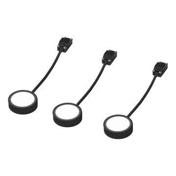 Osram — комплект из 3 светильников для установки под шкаф UNDERCABINET LED/3W/230V 3000K, черный