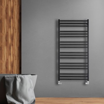 P.M.H. AV4B - Полотенцесушитель-лесенка для ванной AVENTO, 567 W, 121 см, чёрный