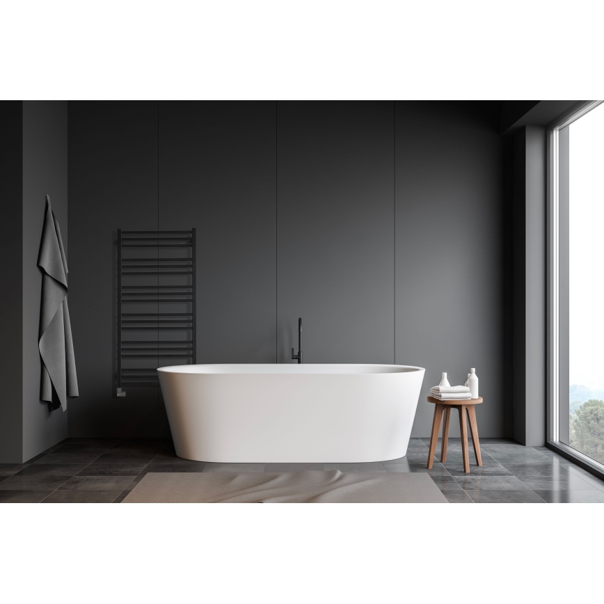 P.M.H. AV4B - Рушникосушка для ванної кімнати AVENTO 567 Вт 121 см чорна