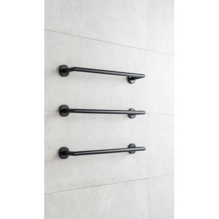 P.M.H. IN1B-L - Электрический полотенцесушитель INGA 17 Вт/230 В 85,9 см IP44 левый/чёрный