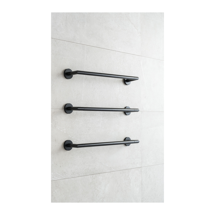 P.M.H. IN1B-R - Электрический полотенцесушитель INGA 17 Вт/230 В 85,9 см IP44 правый/чёрный